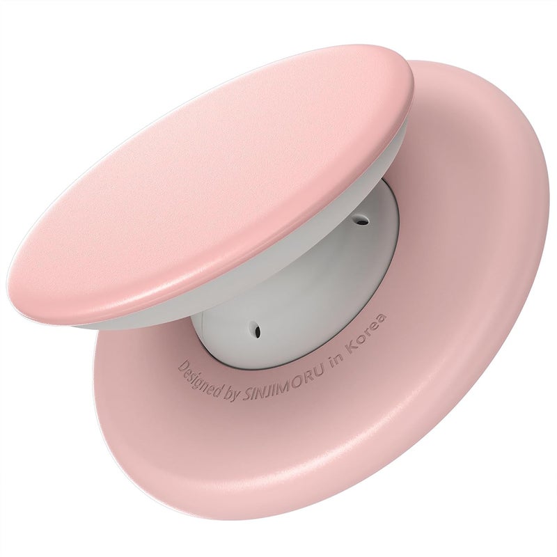 Sinjimoru for MagSafe Phone Grip, Soft Silicone Magnetic Finger Grip for iPhone 17/16/15/14/13, Comfortable One-Touch Holding, M-Tap Tok Pink - Image 1